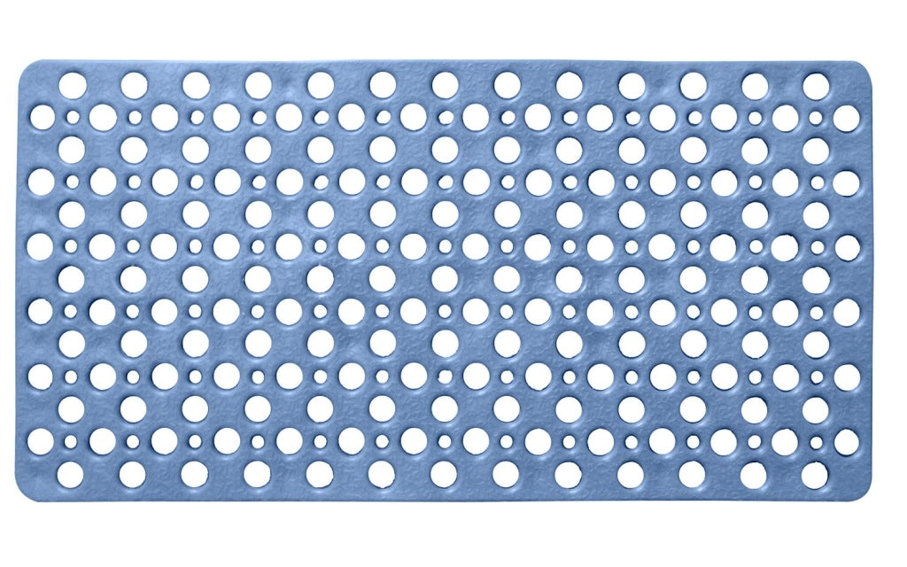 TAPPETO PER DOCCIA E VASCA LINEA AVIO ANTISCIVOLO DA 74X36 CM IN COLORE BLU