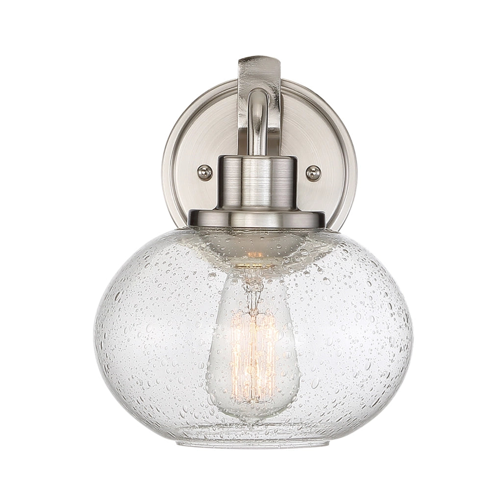 Applique Contemporanea Trilogy Metallo Nichel Spazzolato 1 Luce E27