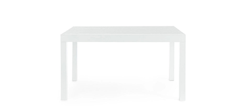 Tavolo Allungabile da Esterno 135-270x90x75h cm in Alluminio Cliv Bianco