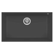 Lavello Elleci Incasso 1 vasca 76x44 Quadra 130 Sottotop Granitek Antracite LGQ13059BSO