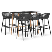 Set da Bar 7 pz Nero e Grigiocod mxl 120387