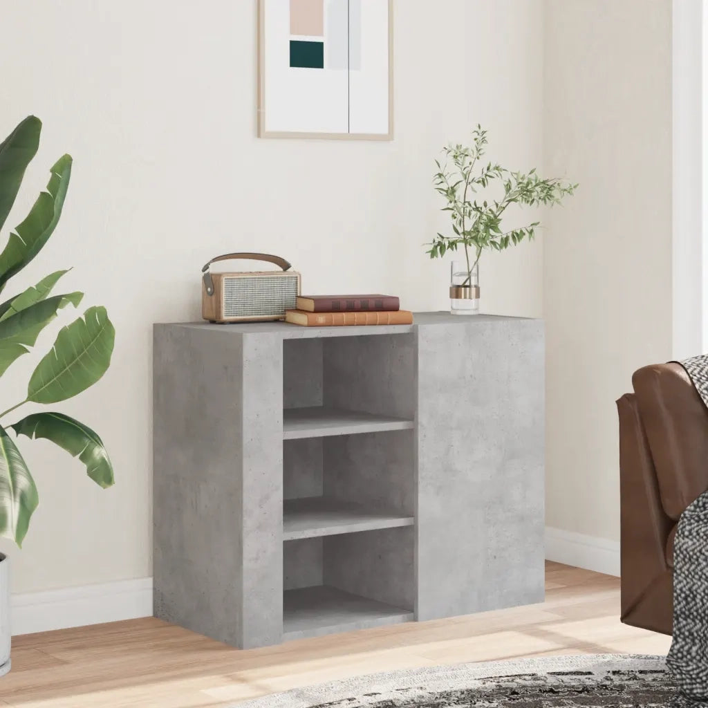 vidaXL Armadietto a Muro Grigio Cemento 75x35x60 cm in Truciolato