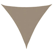 Parasole a Vela Oxford Triangolare 3x3x3 m Grigio Talpa