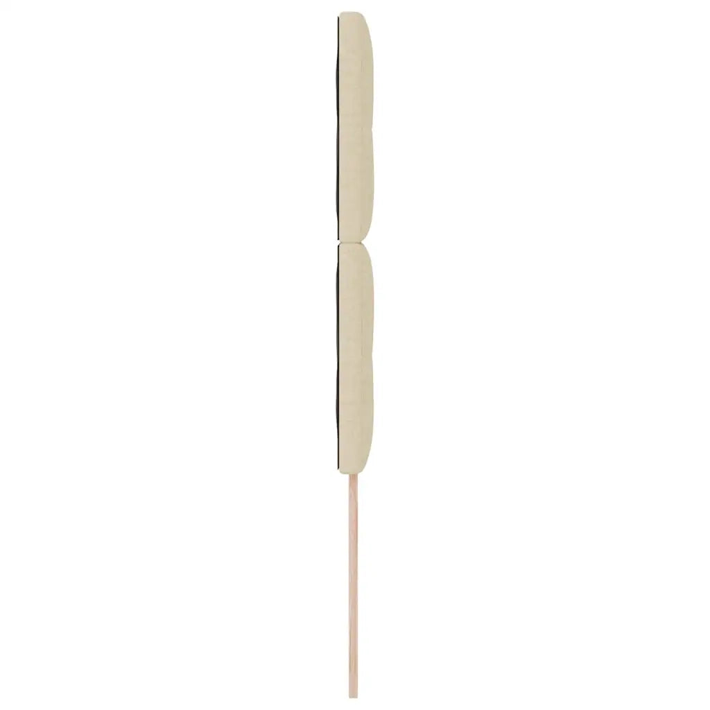 Testiera regolabile in altezza con testiera Crema 90 cm Tessuto 3337800