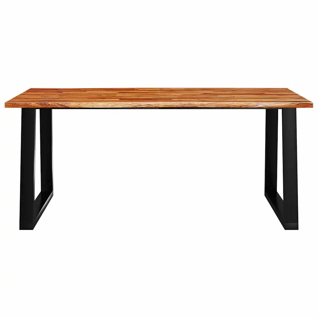 Tavolo da Pranzo Bordi Vivi 180x90x75 cm Legno Massello Acacia 353291