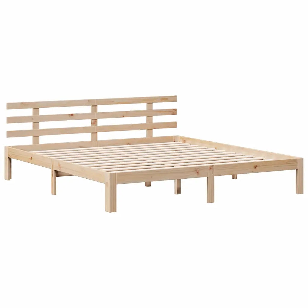 Letto Libreria senza Materasso 180x200 cm in Legno di Pino 3322802