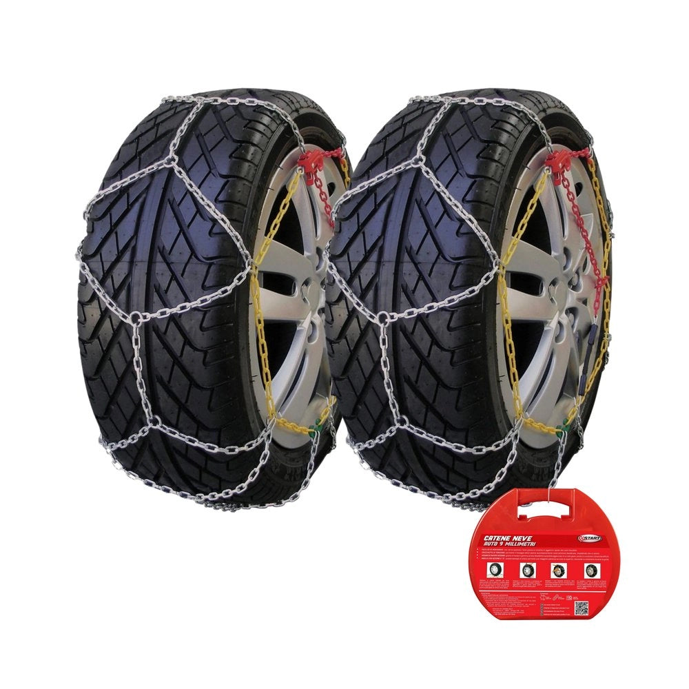 Set due pezzi catene da neve spessore 9mm gruppo 60