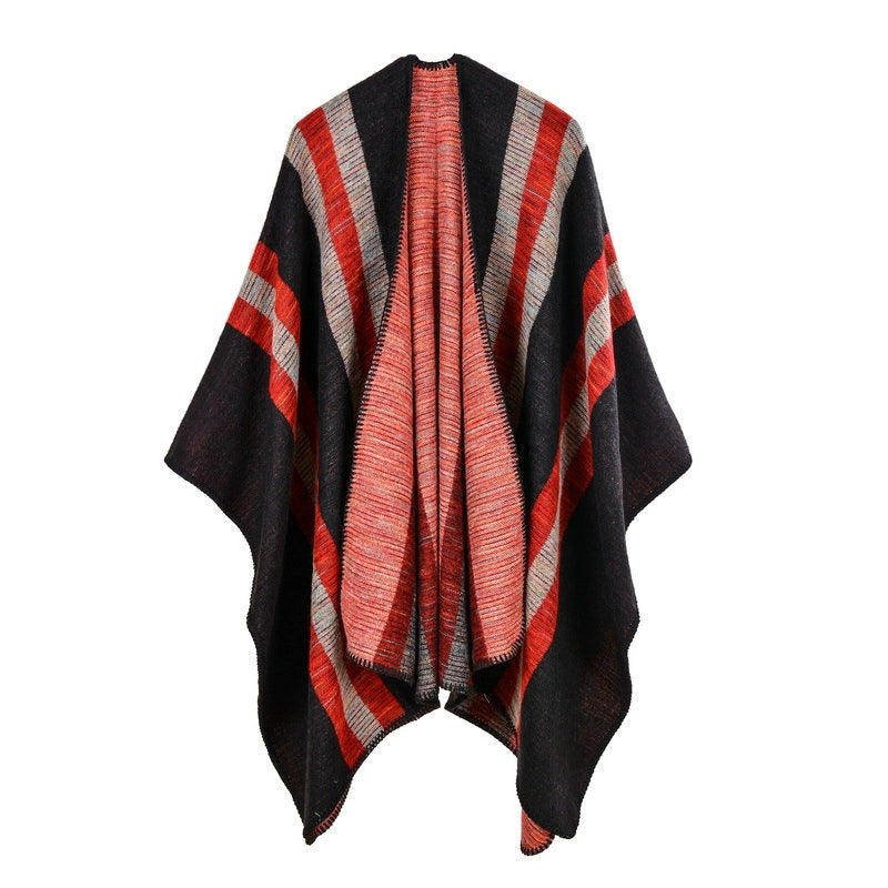 Sciarpa da donna in cashmere con ampi spacchi