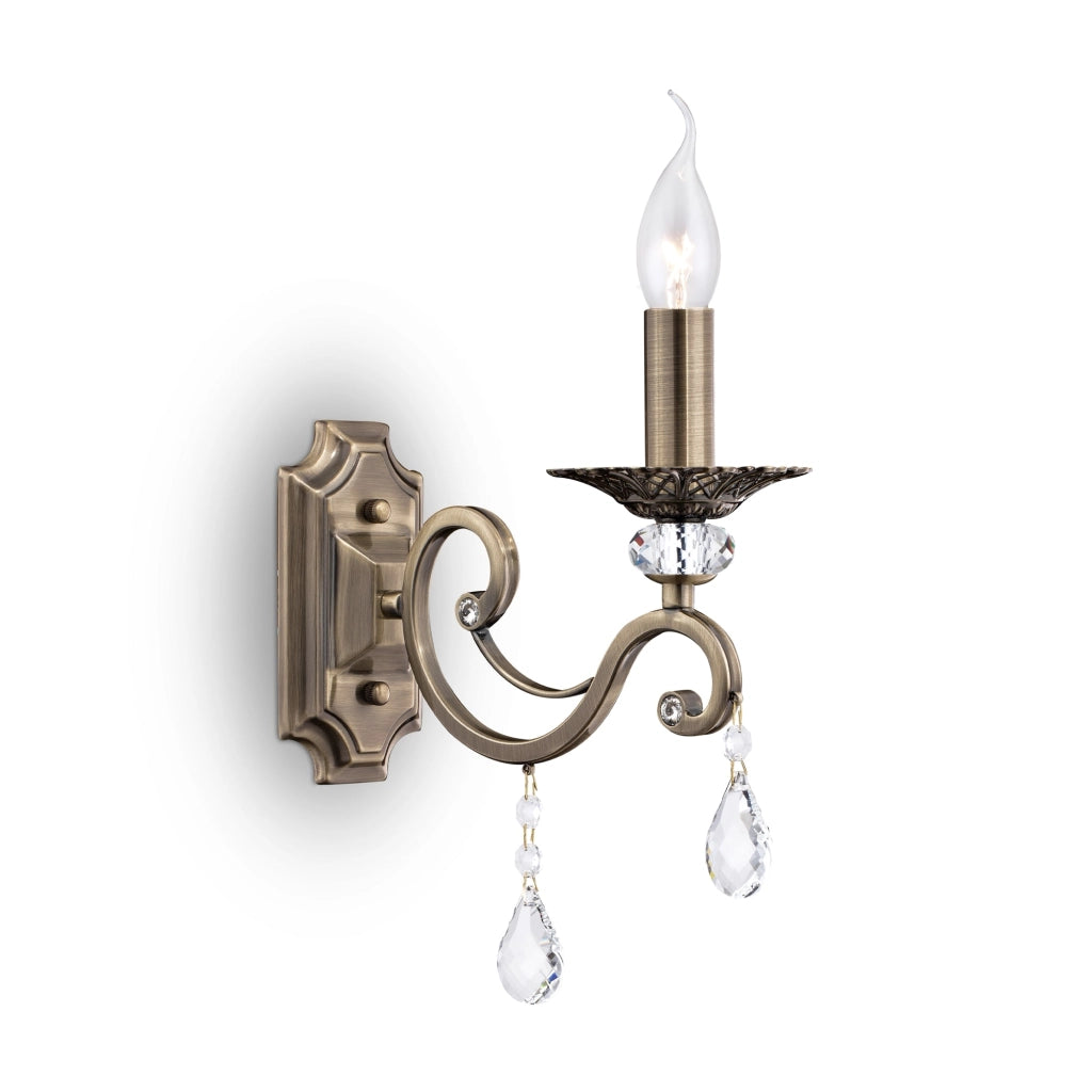 Lampada da parete Royal Classic in Metallo Grace Ottone