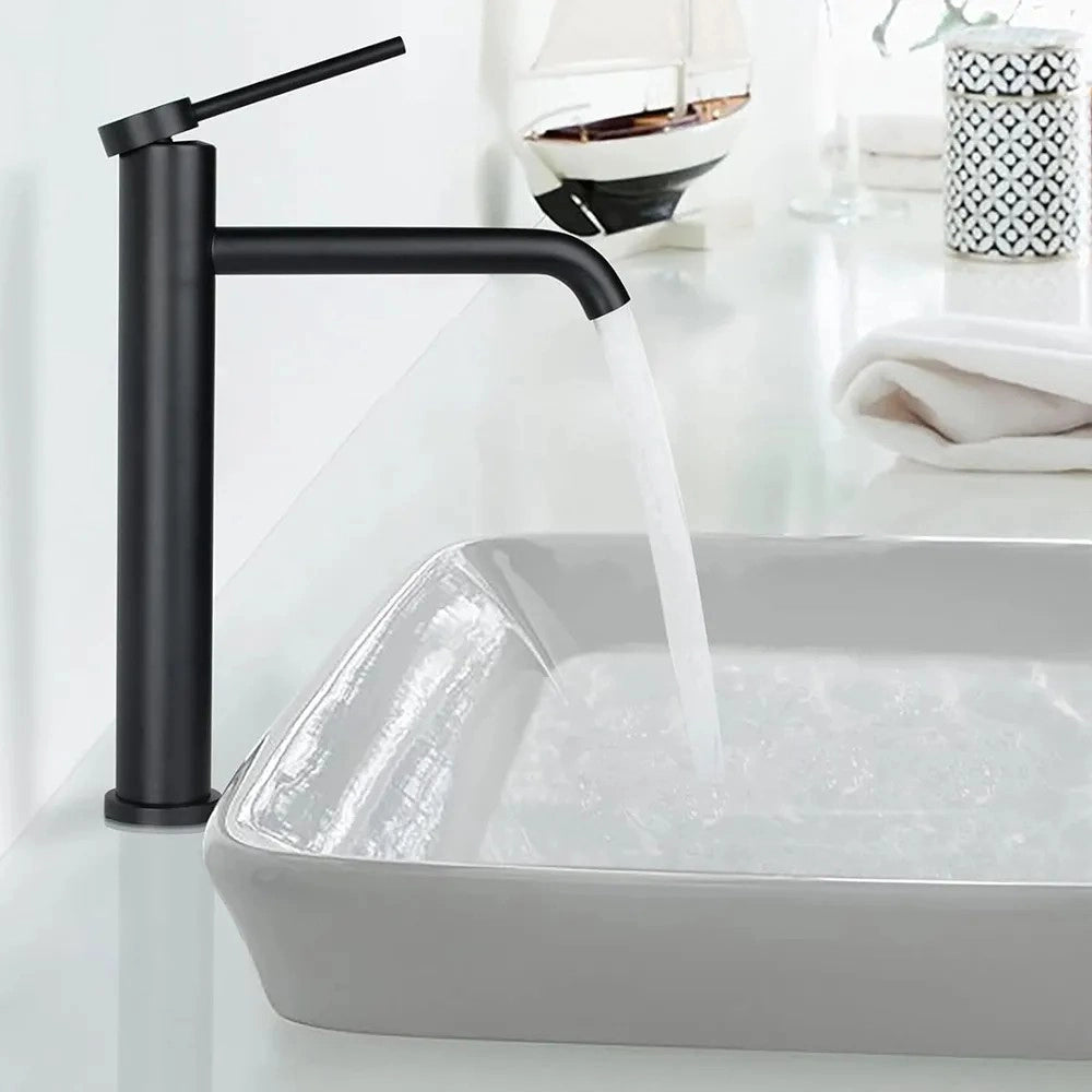 Rubinetto Da Lavabo Rea Clif Black Mat High
