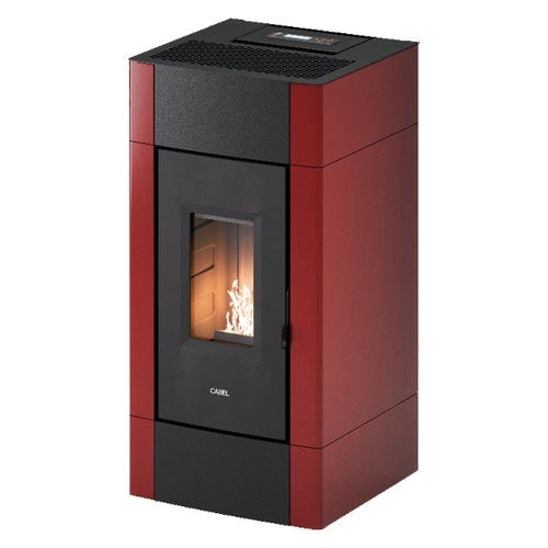 Stufa pellet cadel 7025034 cristal 9 rosso wf7025044
