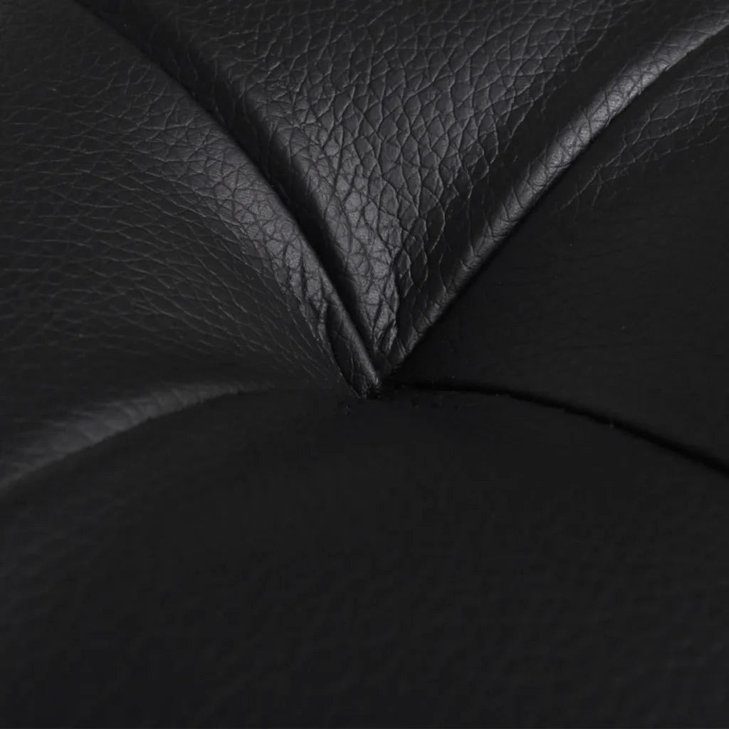 Sgabello con Contenitore in Pelle Artificiale Nero 242407