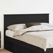 Testiera-Testata-Testiera Decorativa Rovere Nero 140 cm Legno multistrato 969392