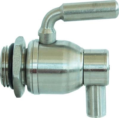 RUBINETTO A SFERA INOX SALVAGOCCIA + GHIERA  TORNITO 3/8M