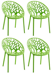 Set 4 sedie da giardino HOPE verde
