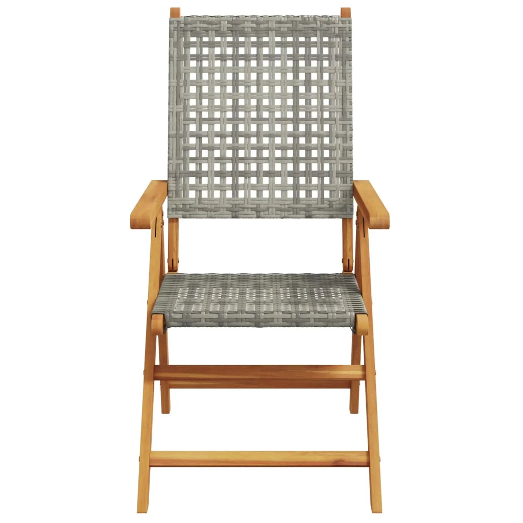 Set da Pranzo per Giardino 5 pcs Grigio 3375732