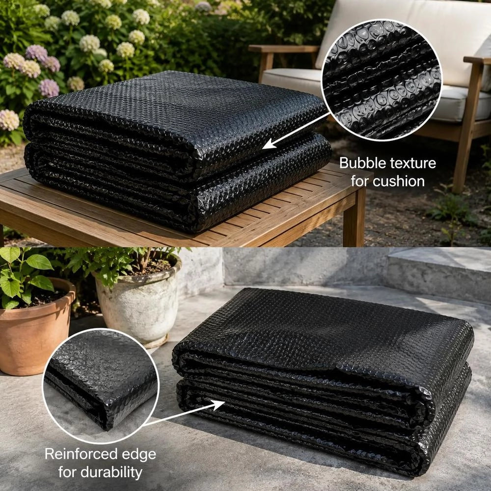 Floating Pool Solar Cover, Rectangular, For 10 X 5m Pools, Black