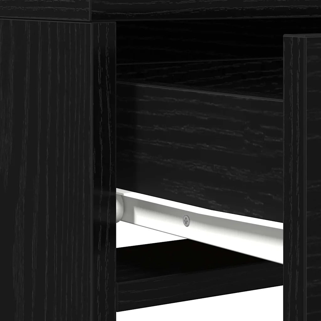 Tavolo da Trucco Nero 50 x 41 x 140 cm Legno ingegnerizzato 865155