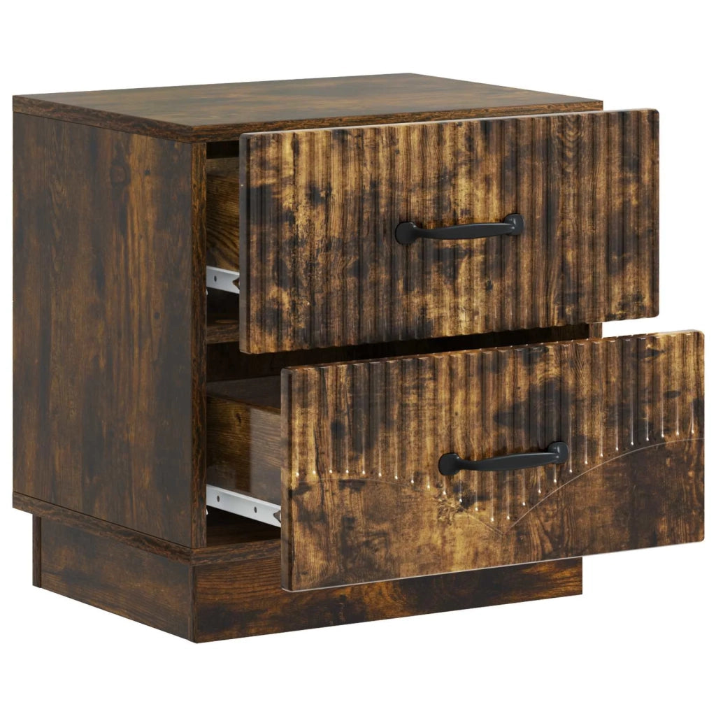 Armadio da Notte 2 pcs Rovere Fumo 43 x 34,5 x 44,5 cm 895226