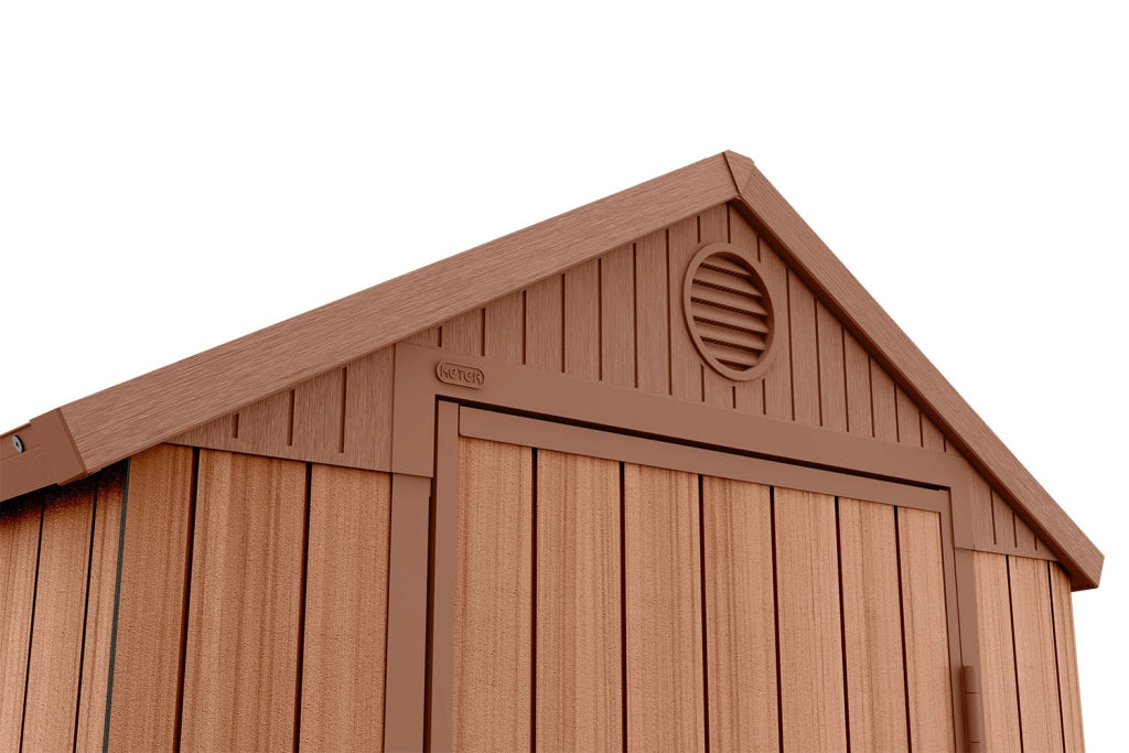 Casetta da Giardino Porta Attrezzi 125,8x184,5x205,1 cmin Evotech+ Keter Darwin 4x6 Marrone