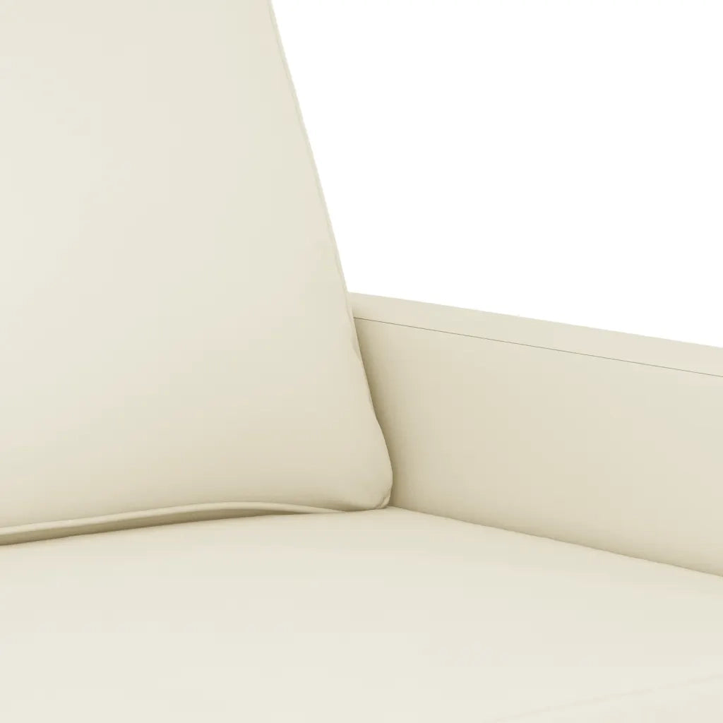 Set di Divani 3 pz con Cuscini Crema in Velluto 3201962