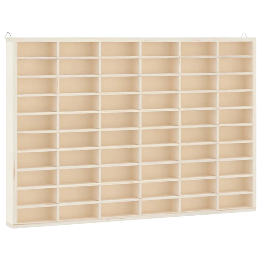 Vetrina da collezione in legno con 60 scomparti 60x4,5x40,5cm 4017378