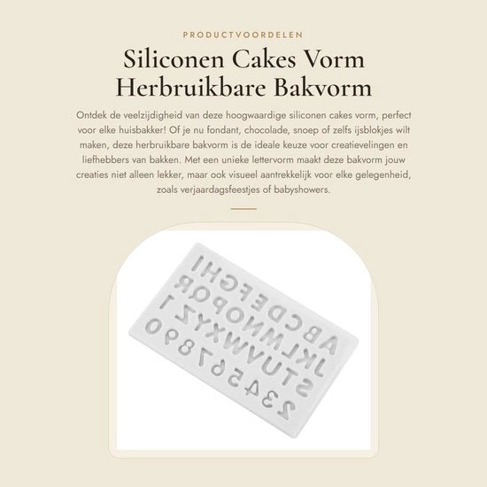 Forma per dolci in silicone - Forma per fondant e cioccolato - Utensile riciclabile - Facile da pulire