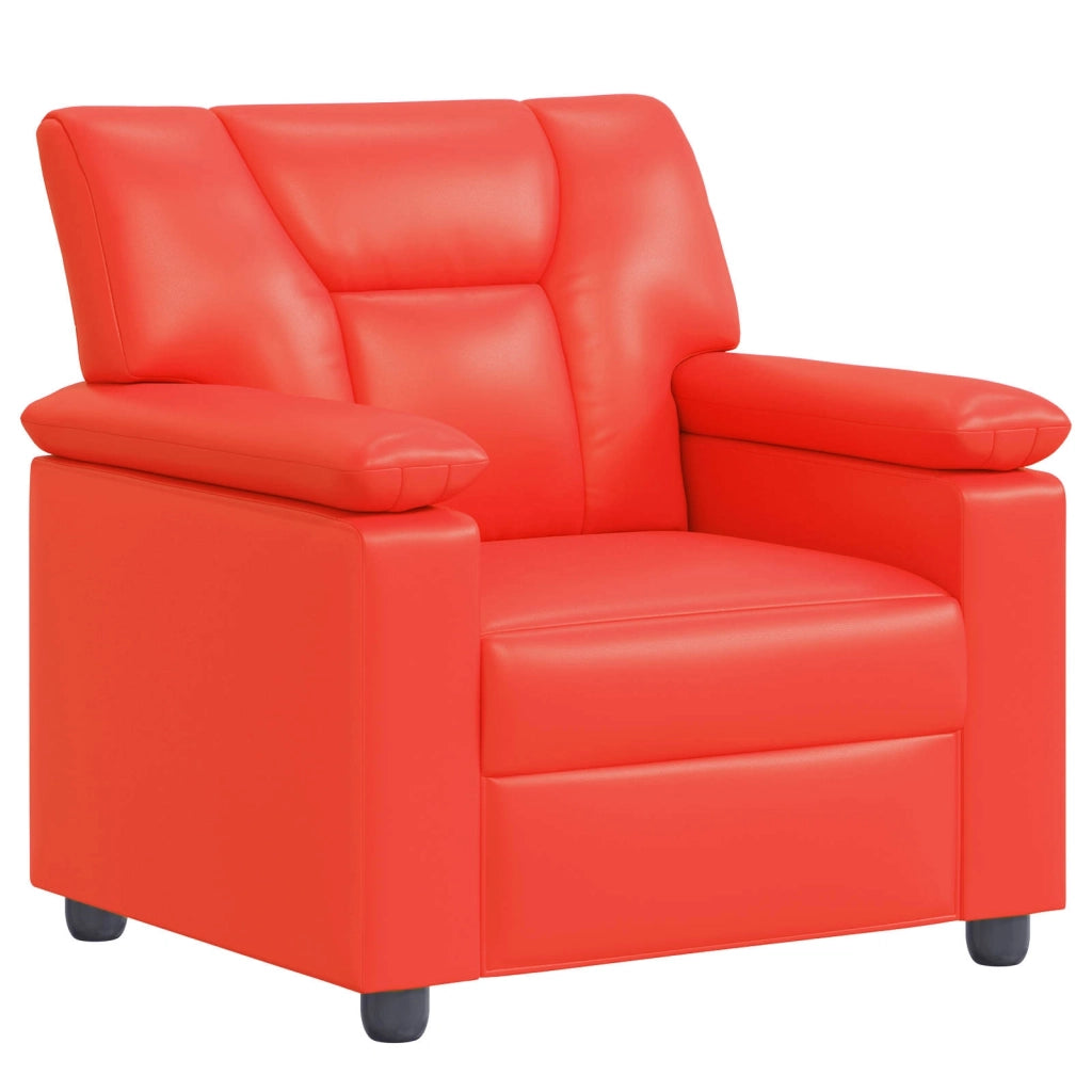 Set di divani 3 pcs Rosso Similpelle 3430547