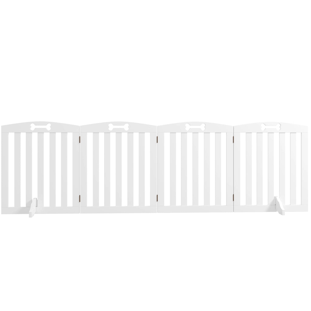 Cancello per Cani Pieghevole ¨C Zephmum ¨C Bianco 207,5 cm