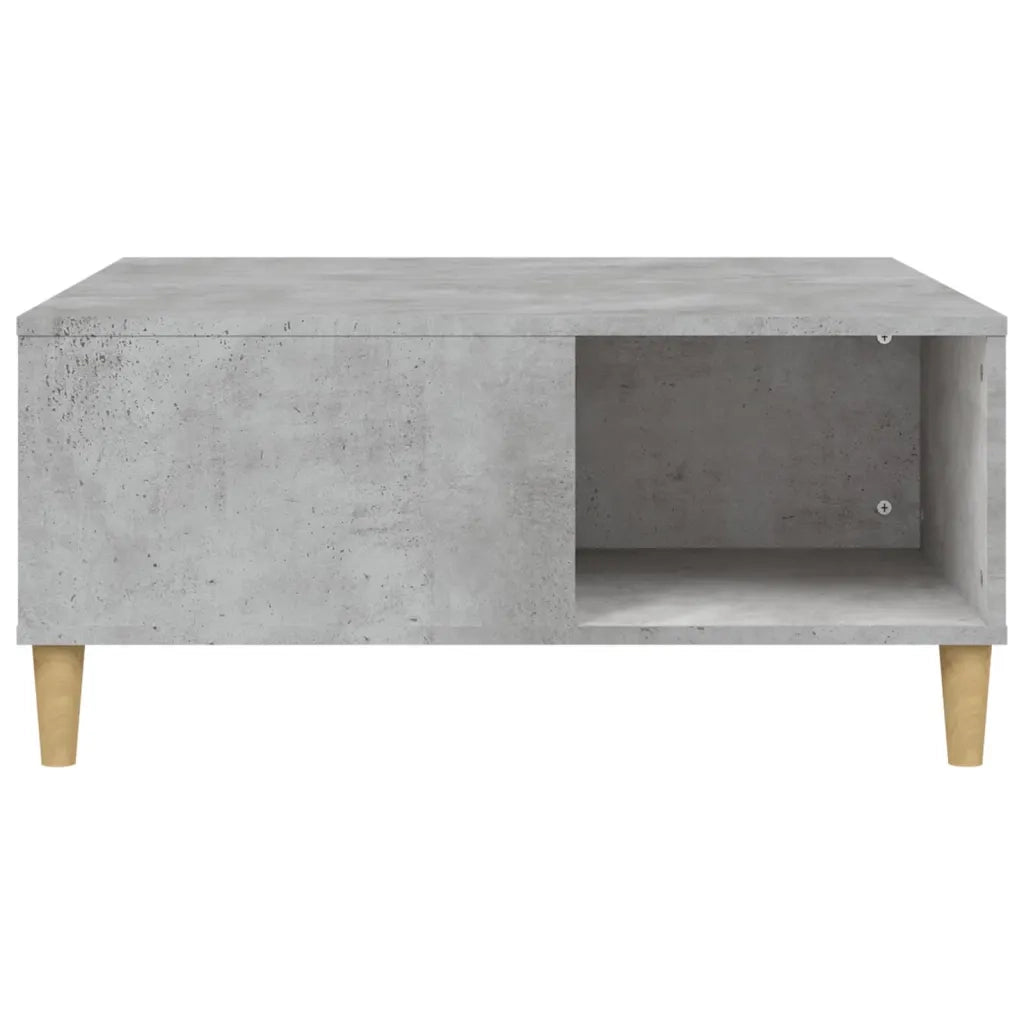 Tavolino salotto | Tavolino da caff¨¨ | Tavolino da Soggiorno Grigio Cemento 80x80x36,5 cm Legno Multistrato