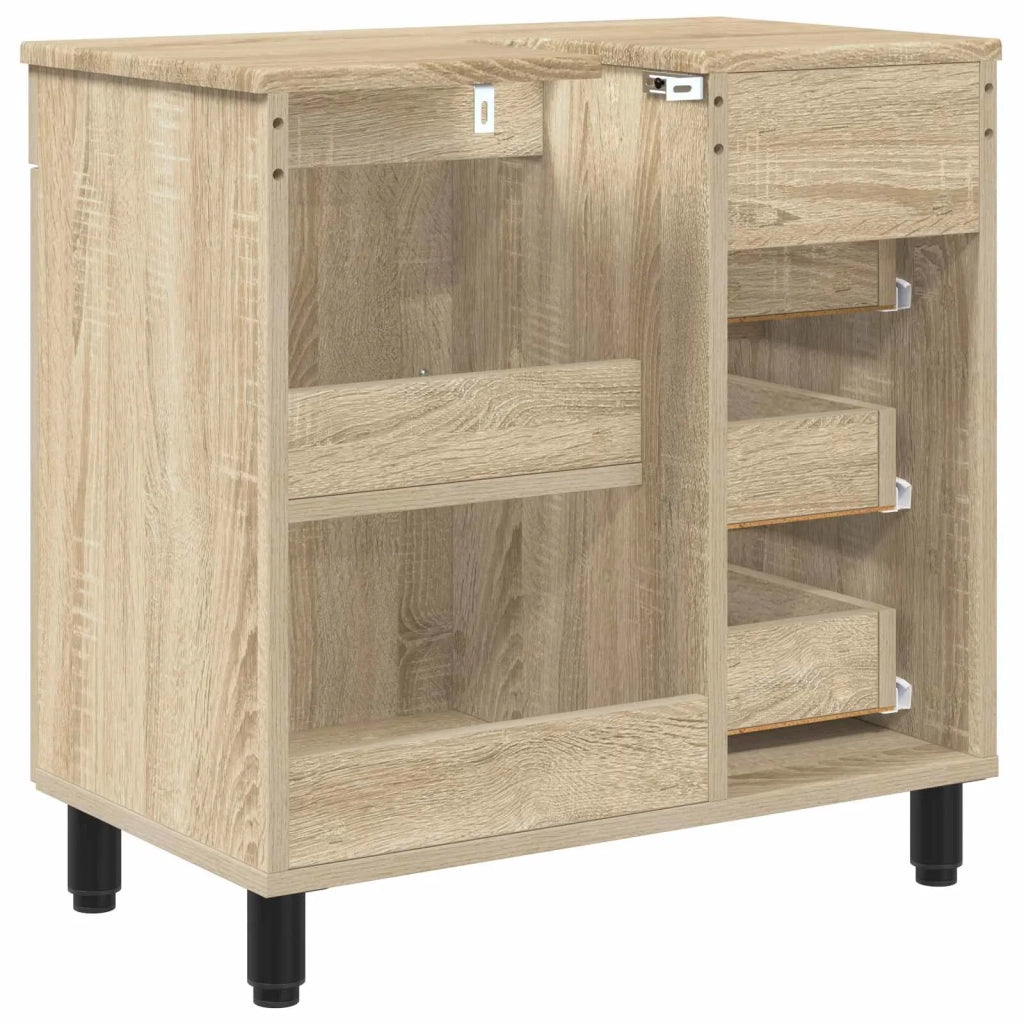 Mobiletto da bagno Rovere Sonoma 60 x 35 x 60 cm