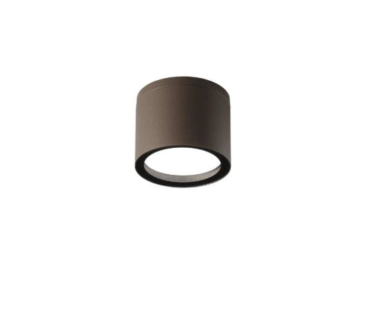 Plafoniera da esterno TOWER rotonda in alluminio bronzo IP54