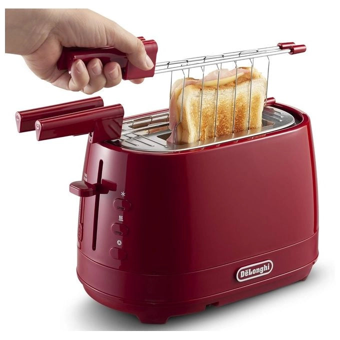 De’Longhi CTLAP2203.R 2 fetta/e 550 W Rosso