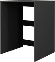 Mobiletto per lavatrice Irma, Antracite, 68 x 88.5 cm, per la conservazione di detersivi e accessori da bagno