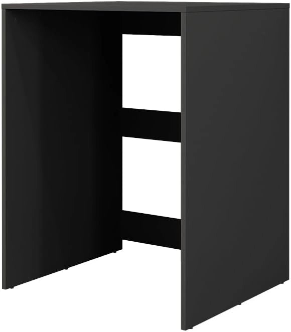 Mobiletto per lavatrice Irma, Antracite, 68 x 88.5 cm, per la conservazione di detersivi e accessori da bagno