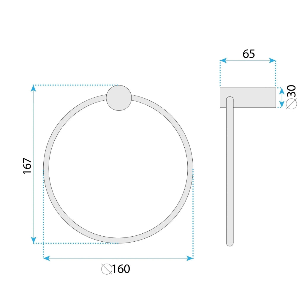 Appendino Da Bagno Ring 64106 Solo Brush Copper