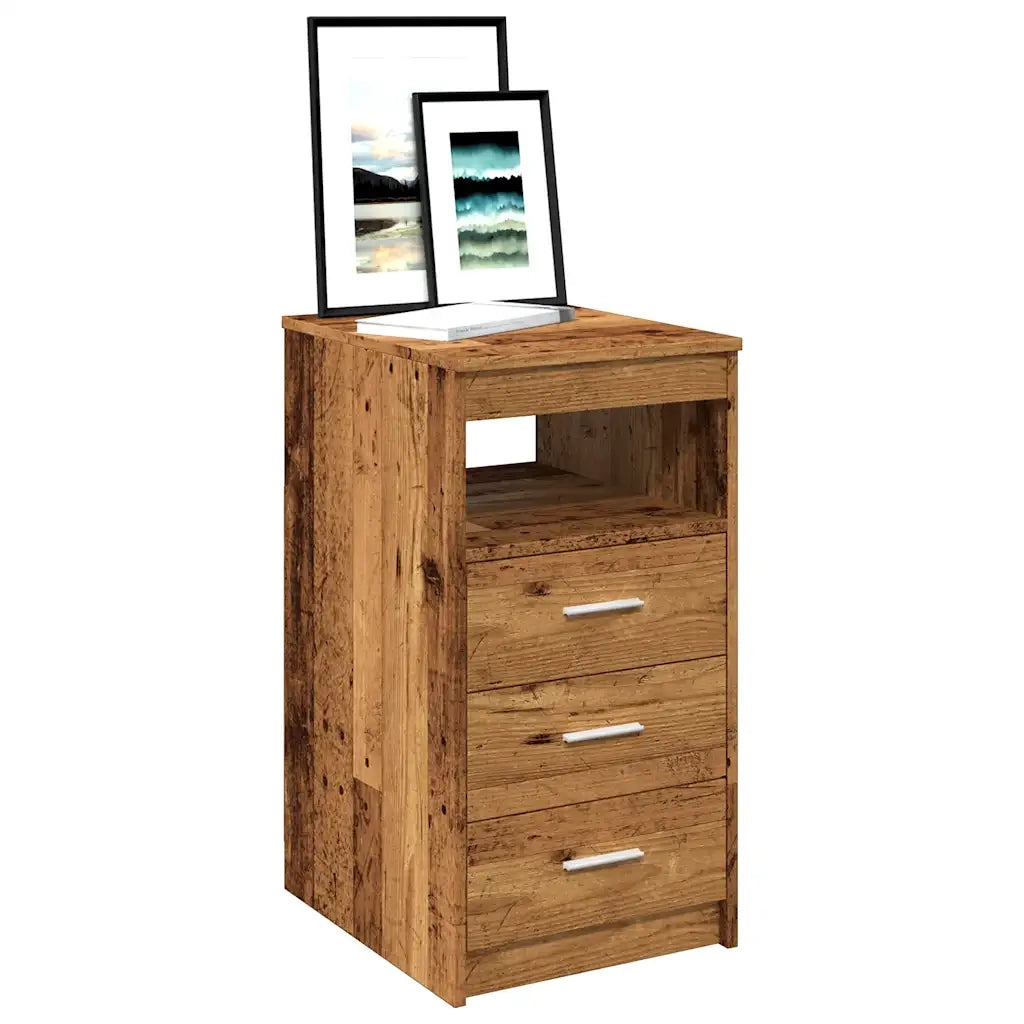 Cassettiera Legno Antico 40x50x76 cm in Truciolato 856004