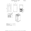 Stufa a pellet biofireSOFIA 9.0 UP-9kW - ermetica - A+ - uscista superiore