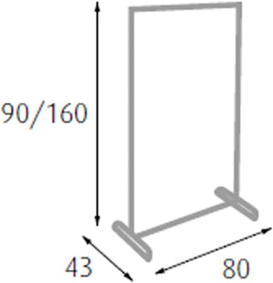 S1407130 - Stender singolo con ruote