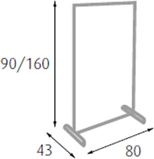 S1407130 - Stender singolo con ruote