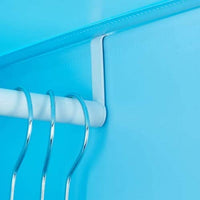 Scaffale portaoggetti per bambini armadio armadietto modulare in plastica per animali blu 13_0001209_2