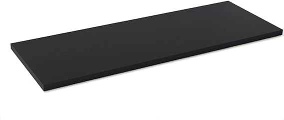 Mensole da Muro classiche in Legno nobilitato spessore 1.8 cm 90x30 Nero