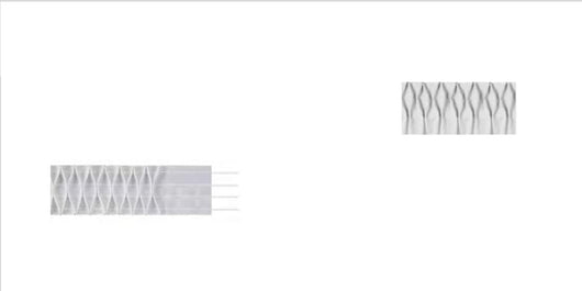 Fettuccia Arricciatenda Hexanyl - Fascia per Tende - Nastro Bianco Vendita al Metro lineare (FET-170-EX Altezza 17CM)