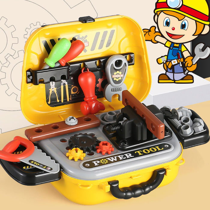 Valigetta Attrezzi Giocattolo Bambini 26 Accessori Gioco Fai da Te con Tracolla