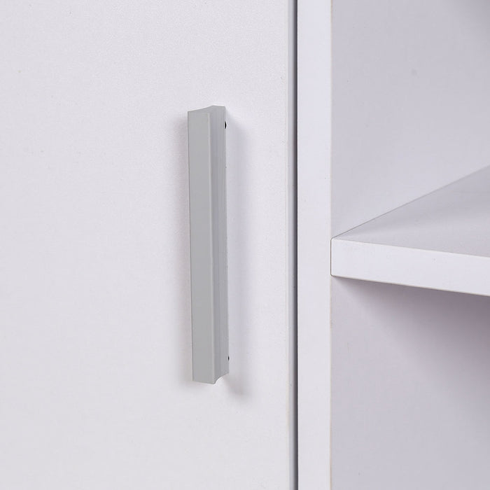 Mobile TV in Legno Mobiletto Televisione design Moderno Scomparti e Ante Bianco