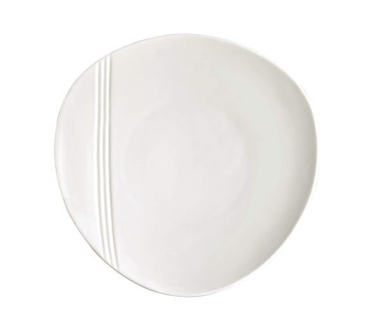 Set 6 Piatti Pane Aperitivo Ø15 cm in Porcellana Allluminica Kaleidos Aluxina Miami Bianchi