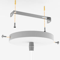 Lampadario Lampada Sospensione Piramide 25cm Design Moderno Paralume Bianco