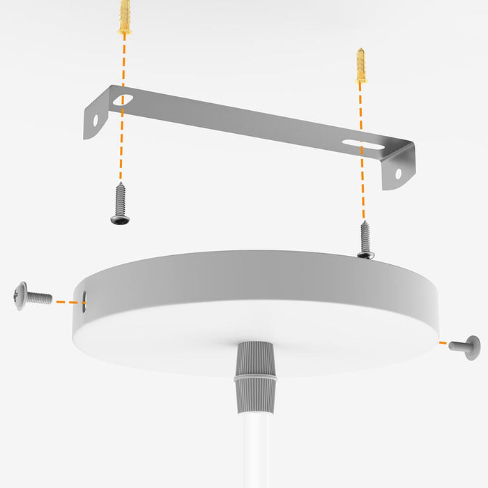 Lampadario Lampada Sospensione Piramide 25cm Design Moderno Paralume Bianco