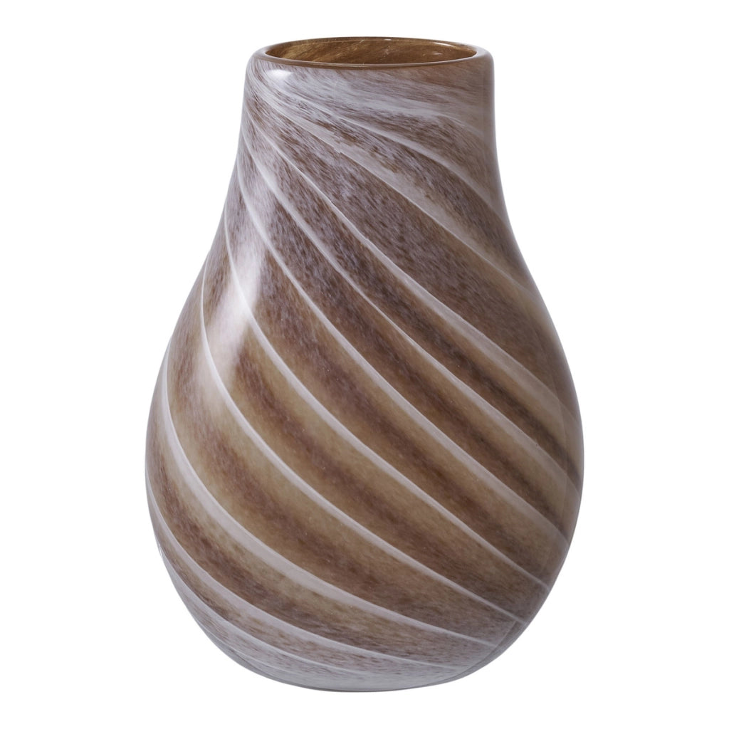 Vaso Decorativo Ginevra, Marrone, Vetro, 16x16x23 cm
