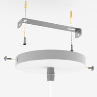 Lampadario Lampada Sospensione Piramide 18cm Design Moderno Paralume Bianco